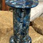 20" Blue Agate Marble Stand With 12" Top Handmade Art Home Decorative E1283