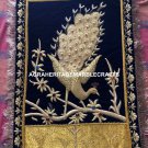Gold String Decorative Wall Hanging Peacock Beautiful Zari Work Home Decor M110 Gold String Decorative Wall Hanging Peacock Beautiful Zari Work Home Decor M110