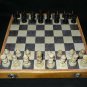 12"x12" Marble Handmade Gorara Stone Pieces Wooden Chess Set Decor Gifts Art