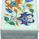 Marble Jewelry Box Handicraft Inlay Floral Art Columbus Day Gift for Her E1985 Marble Jewelry Box Handicraft Inlay Floral Art Columbus Day Gift for Her E1985