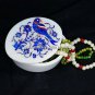 4"x3" Marble Jewelry Box Lapis Lazuli Parrot Inlay Design Christmas Gift H5467