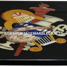Marble Marquetry Top Coffee Table Pietra Dure Inlay Mosaic Hallway Decor H2984
