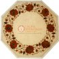 12"x12" Marble White Corridor Table Carnelian Floral Border Art Outdoor Decor