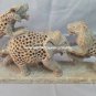 6" Marvelous Marble Elephant Design Fighting Handmade Home Hallway Decor H4227