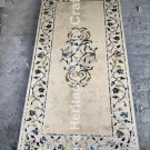 6'x3' Italian Natural Marble Dining Table Top Black Golden Mother Of Pearl Arts