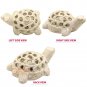 2"x2" Soapstone Tortoise Sculpture Filigree Intricate Design Good Luck Gift Deco