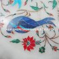 12" Marble Serving Dish Plate Birds Inlay Lapis Malachite Carnelian Decor H1430