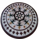 24" White Marble Round Coffee Table Top Inlay Handmade Design Garden Decor H5028 24" White Marble Round Coffee Table Top Inlay Handmade Design Garden Decor H5028