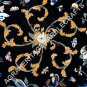 24" Marble Black Coffee Round End Table Top Marquetry Bird Art Inlay Decor E594