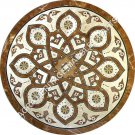 30" Round Marble Furniture Table Top Handicraft Art Decor Hallway Center H5004A