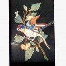 24"x15" Coffee Cafe Marble Table Top Marquetry Inlay Bird Art Hallway Decor E504