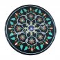 16" Marble Round Coffee Center Table Top Handmade Inlay Work Garden Decor H4354