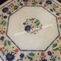 15" Marble Coffee Outdoor Table Top Multi Marquetry Inlay Furniture Decor H4370