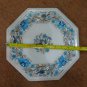 12" Marble Coffee Turquoise Dining Table Top Peacock Pietra Dura Elephant Art