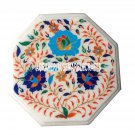Marble Table Coffee Top Hakik Floral Special Inlay Occasion Outdoor Decor H3507