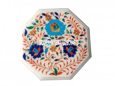 Marble Table Coffee Top Hakik Floral Special Inlay Occasion Outdoor Decor H3507