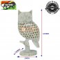 4.5" Natural Soapstone Handcrafted Mother Owl Filigree Inlaid Housewarming Gifts
