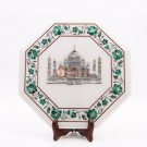 Marble Table Top Coffee Table Inlay Taj Mahal Floral Art Collectible Gift Decor
