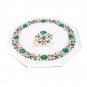 Antique Marble Top Table Malachite Inlay Semi Precious Floral Design Home Decor