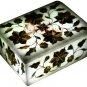 4"x3"x2" Marble Jewelry Vintage Box Pauashell Floras Pietradura Columbus Gift