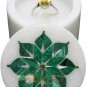 2"x2" Marble Ring Target Box Malachite Floral Inlay Collectible Christmas Gifts