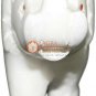 2.5" White Trunk Up Elephant Statue Multi Stone Inlay Design Columbus Eve Gifts
