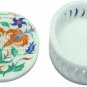 Filigree Oval Marble Inlay Box Wedding Special Occasion Thanksgiving Gift E1986