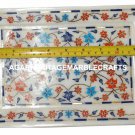 Size 7"x10" Marble Serving Tray Plate Hakik Marquetry Floral Kitchen Decor H1276 Size 7"x10" Marble Serving Tray Plate Hakik Marquetry Floral Kitchen Decor H1276