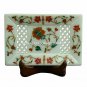 5"x3" White Marble Serving Dish Tray Hakik Jali Mosaic Stunning Design Decor E94