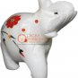 2.5" White Jumbo Elephant Sculpture Semi Precious Inlay Stone Art Columbas Gifts