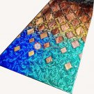 Multi Color Resin Live Edge Honey Cube Design Center Table Top Luxury Furniture