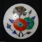 Marble Coffee Tea Coaster Set Malachite Paua Shell Carnelian Inlay Home Decor