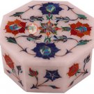 2"x2" Marble Top Jewelry Box Carnelian Precious Inlay Floras Art Halloween Gift 2"x2" Marble Top Jewelry Box Carnelian Precious Inlay Floras Art Halloween Gift