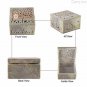 4"x4" Natural Soapstone Jewelry Vintage Box Intricate Design Decorative Gift Her