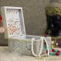 4"x4" Natural Soapstone Jewelry Vintage Box Intricate Design Decorative Gift Her