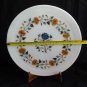 12" Marble Plate Marquetry Lapis Hakik Handmade Pietra Dura Floral Decor Gifts