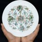 8" Marble Serving Plate Collectible Inlay Pauashell Stone Home Gift Decor H5428