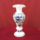 8'' Marquetry Marble Flower Vase Real Lapis Floral Inlay Home Decor Gifts H3760