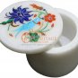 2"x2" Marble Ring Target Box Lapis Floras Parrot Semi Precious Art Veterans Gift