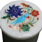 2"x2" Marble Ring Target Box Lapis Floras Parrot Semi Precious Art Veterans Gift