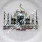 8"x8" Marble White Dinner Plate Handmade Taj Mahal Inlay Art New Year Eve Gifts