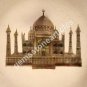 8"x8" Marble White Dinner Plate Handmade Taj Mahal Inlay Art New Year Eve Gifts