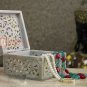 4"x4" Soapstone Jewelry Vintage Box Filigree Inlaid Design Thanksgiving Gift Art