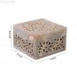 4"x4" Natural Soapstone Jewelry Storage Box Filigree Inlaid Design Gift For Her