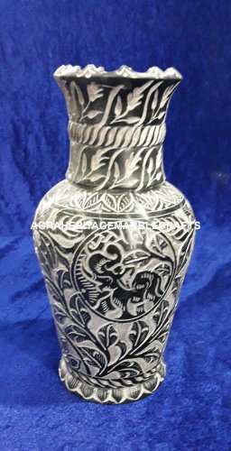 Exclusive Marble Flower Vase Pot Hand Carved Creative Inlay Design Decor H4178