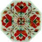 3"x3"x2" Marble Jewelry Custom Box Carnelian Marquetry Floral Art Halloween Gift