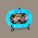 Rare Stone Art Food Serving Tray Marble Turquoise Inlaid Gemstone Kitchen Decor Rare Stone Art Food Serving Tray Marble Turquoise Inlaid Gemstone Kitchen Decor