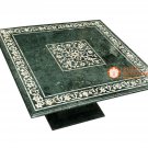 Green Marble Coffee Table Top Mother of Pearl Precious Inlay With Base H4040A Green Marble Coffee Table Top Mother of Pearl Precious Inlay With Base H4040A