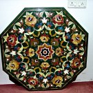 36" Green Marble Dining Table Top Pietra Dura Inlay Design Living Room Decor 36" Green Marble Dining Table Top Pietra Dura Inlay Design Living Room Decor