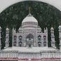 15" Green Marble Coffee Center Table Top Tajmahal Floral Inlay Design Gift Decor